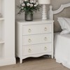 JIONJOY French Country Accent Dresser - Fully Assembled 3-Drawer Storage Cabinet with Bronze Ring Pulls - 4 of 4