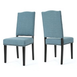 Set of 2 Brunello Dining Chair Blue - Christopher Knight Home