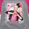 Girls' JoJo Siwa #Feeling  - Athletic Heather/Fuchsia - Small - 2 of 4