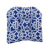Blazing Needles, 19-inch U-Shaped Spun Polyester Outdoor Tufted Dining Chair Cushion - 2 of 2