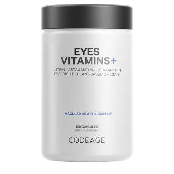 Codeage Eyes Vitamins , AREDS 2 Inspired, Astaxanthin, Lutein, Meso Zeaxanthin Supplement - 120ct