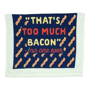 Thats Too Much Bacon Funny Breakfast Lovers Tea Towel - Crazy Dog Tea Towel Too Much Bacon - 1 of 4