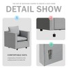 Lirago 25.2"W * 25.6"D * 30.7"H Modern Gray Linen Sofa Chair with Breathable Cushion-Compact Design for Bedroom/Reading Nook, Durable & Easy Assembly - 4 of 4