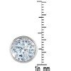 Guili Bezel Set Round Clear Cubic Zirconia Stud Earrings with 8mm Modern Design, Available in Rose Gold, Gold, and White, Perfect for Any Occasion - 3 of 4