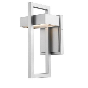 Luttrel 1-Light Outdoor Wall Sconce - Black Aluminum, LED, 2700K, Wet Rated, 5.5" x 11.75" - 1 of 3