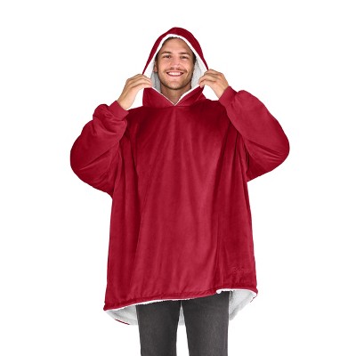 The Bare Homey - Adult Wearable Blanket - Fleece Side Pockets
