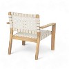 Christopher Knight Home Annette Patio Rustic Woven Rope Acacia Wood Accent Chair (Set of 2) - 4 of 4