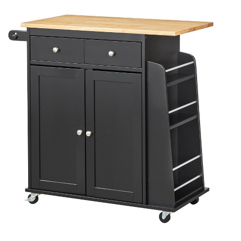 Michigan Kitchen Cart Black - Buylateral : Target