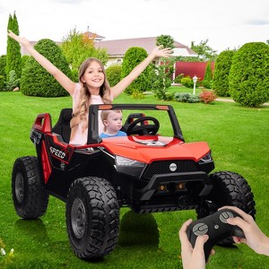 24V 2 Seaters Ride On UTV Car with Remote Control for Kids, 4WD Motors Electric Vehicle - 1 of 4