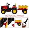 Garvee 12V Kids Ride on Tractor with Remote Control, Tractor with Trailer,Music, 3-Gear-Shift, Safety Belt,for Boys Girls - 2 of 4
