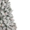 Northlight 6.5' Pre-Lit Flocked Madison Pine Artificial Christmas Tree, Multi Lights - 4 of 4