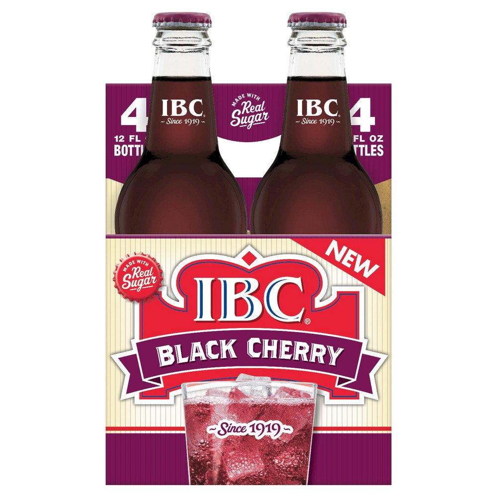 UPC 072796000182 product image for I.B.C. Black Cherry Made with Sugar - 4pk/12 fl oz Glass Bottles | upcitemdb.com