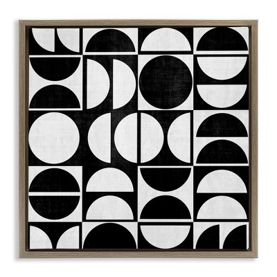 Stupell Industries Black & White Arch Pattern, 18" x 18"