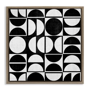 Stupell Industries Black & White Arch Pattern, 18" x 18" - 1 of 4