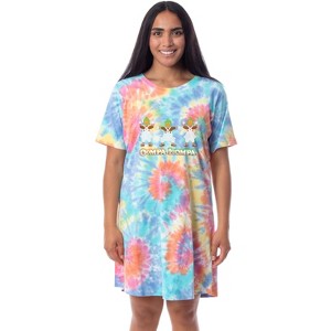 Willy Wonka and the Chocolate Factory Women's Oompa Loompa Pajama Nightgown Multicolored - 1 of 4