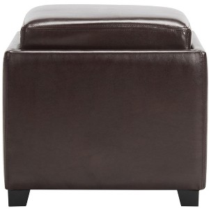 Bobbie Tray Storage Ottoman - HUD4006 - Safavieh Couture - 1 of 4