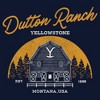 Junior's Yellowstone Dutton Ranch Montana USA Landscape Cowl Neck Sweatshirt - 2 of 4
