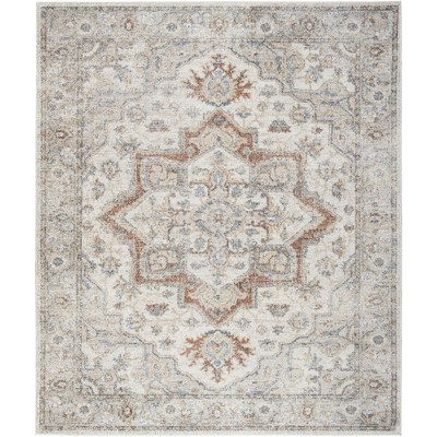Nourison Washable Astra Vintage Medallion Indoor Flatweave Area Rug