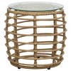 vidaXL 3 Piece Bistro Set Poly Rattan Oak - 2 of 4