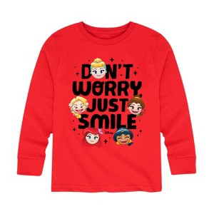Boys' - Disney - Don't Worry Just Just Smile Long Sleeve Graphic T-Shirt - 1 of 4