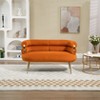 NicBex Upholstered Loveseat Sofa Modern 2 Seater Sofas with Curved Backrest and Metal Legs Suitable for Small Space,Living Room,Office - 2 of 4