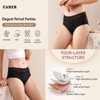 VOXSHE Period Briefs Women's Lace Period Underwear Leak Proof Underwear for Women Menstrual Reusable Absorbent Panties - 2 of 4