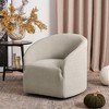 KINWELL Boucle Upholstered Swivel Barrel Accent Armchair - 2 of 4