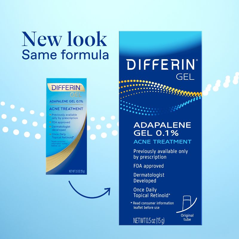 Differin Acne Retinoid Treatment Gel Adapalene 0.1%, 4 of 15