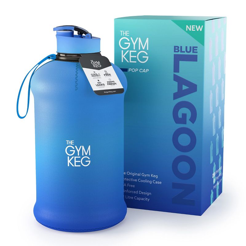THE GYM KEG 74Oz Water Bottle With Carry Handle - Blue, 1 of 4