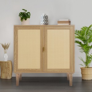Home Imports Emporium Rattan Cabinet - 1 of 4