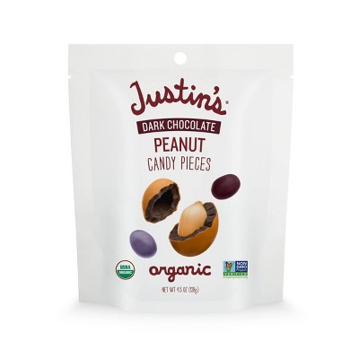 Justin's Dark Chocolate Peanut Candy Pieces - 4.5oz : Target