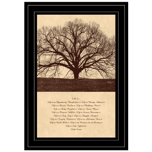 "Life Is" By John Jones, Ready to Hang Framed Print, Black Frame - 1 of 4