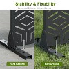 Dovelina Metal Outdoor Privacy Screen Freestanding Patio Decorative Screens - 72"x47", Black, Ernest - 4 of 4
