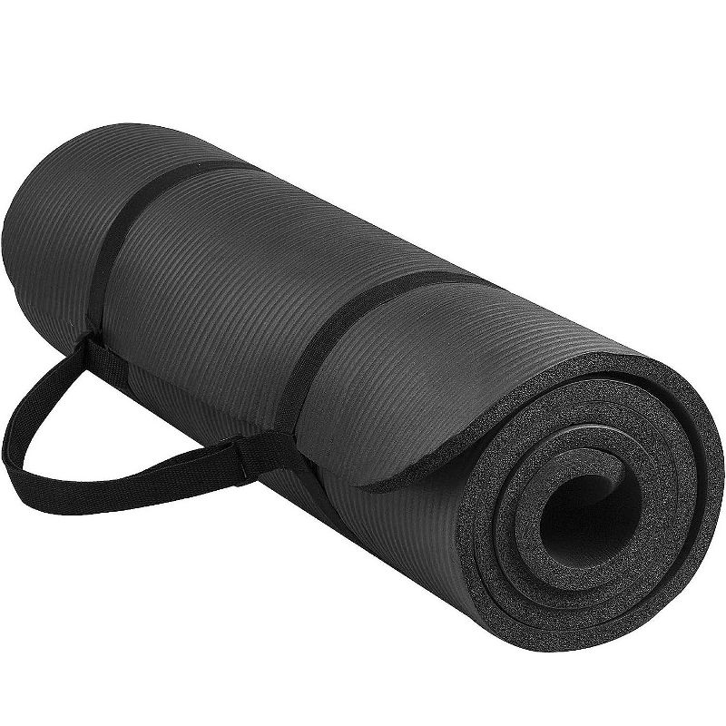 BalanceFrom 1/2-Inch Extra Thick High Density Anti-Tear Exercise Yoga Mat with Carrying Strap, 1 of 6