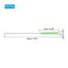 Unique Bargains Nylon Flexible Bendable Long Reusable Drinking Straw 10 Pcs - 2 of 4
