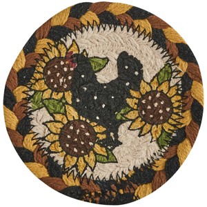 Park Designs Henny Penny Printed Braided Coasters Set of 4 - 1 of 4