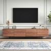 Etelifrank Wood TV Stand Media Console With 4-Cabinets - 2 of 4