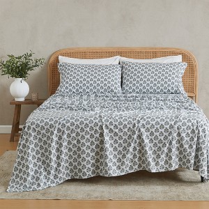 Patina Vie Cotton & Rayon from Bamboo Blend Printed Sheet Set - 1 of 4