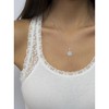 Haus of Brilliance Silver 1/4 cttw Diamond Floral Cluster Pendant Necklace - 4 of 4