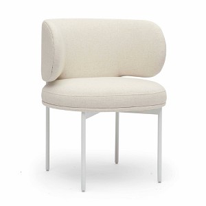 TOV Furniture Maureen Performance Upcycled Linen Dining Chair in Cream - 1 of 4