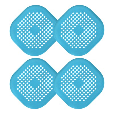 Unique Bargains Square Anti-Slip Bathroom with Suction Cups Drain Protector