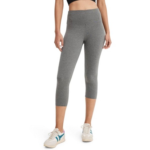 Jockey Women's High Rise Cotton Stretch Capri Legging S Charcoal : Target