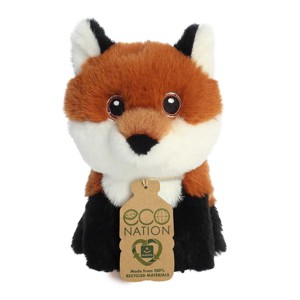 Aurora Mini Fox Eco Nation Eco-Friendly Stuffed Animal Brown 4.5" - 1 of 4