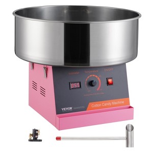 VEVOR Electric Cotton Candy Machine, 1000W Candy Floss Maker, Commercial Cotton Candy Machine with Stainless Steel Bowl, and Sugar Scoop - 1 of 4