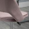 TiramisuBest Pink Modern Mid Back Office Chair, Hollow Back, Adjustable Height, 360¡ã Swivel (264lbs, Assembly Required) - 2 of 4