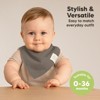 8pk Organic Baby Bandana Bibs, Baby Drool Bibs for Baby Boy, Girl, Baby Bibs for Infant, Newborn - 4 of 4