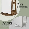 SONGMICS 6 LEDs Lockable Mirror Jewelry Cabinet, Jewelry Organizer, Standing Jewelry Armoire, Frameless Full-Length Mirror, 3 Storage Shelves - 4 of 4