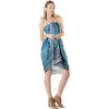 LA LEELA Women's Coverups Bikini Sarong Wraps One Size Multicolor Tie Dye - 4 of 4