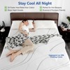 Dyonery Extra Firm & Firm Mattress Topper for Pain Relief 4 Inch Full/Queen Size/King with Ice Silk Cover,Cooling Gel+Bamboo High-Density Support - 3 of 4