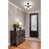 Artemis 6-Light Semi-Flush Mount Ceiling Light - Matte Black & Opal Glass, 18" - 4 of 4